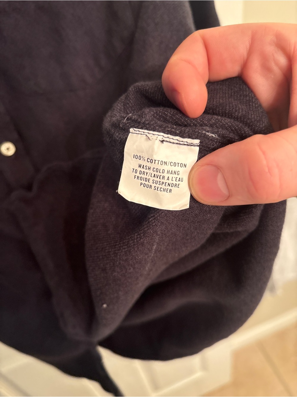 Outclass Black Cotton Button Up - Picture 4 of 6